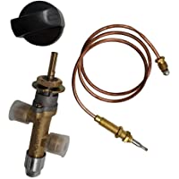 MeTer Star Válvula de seguridad de gas propano lpg con termopar y perilla